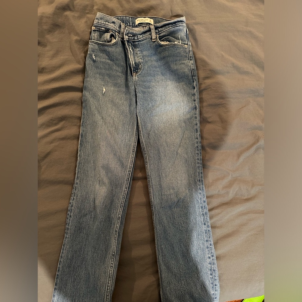 Abercrombie & Fitch Light Blue High-Rise Jeans